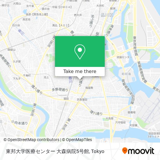 東邦大学医療センター 大森病院5号館 map