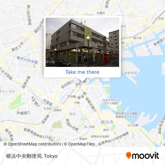 横浜中央郵便局 map