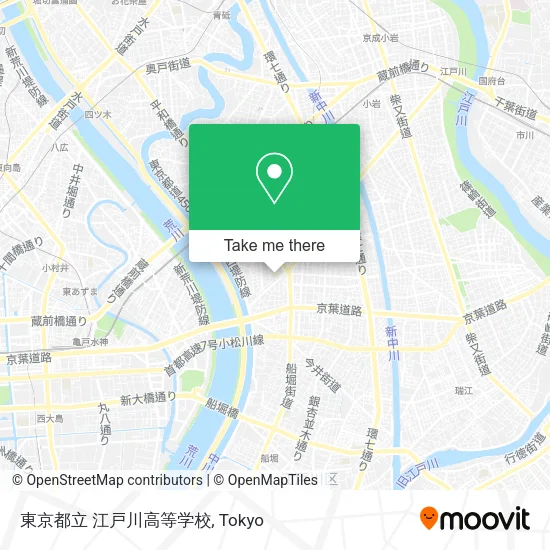 東京都立 江戸川高等学校 map