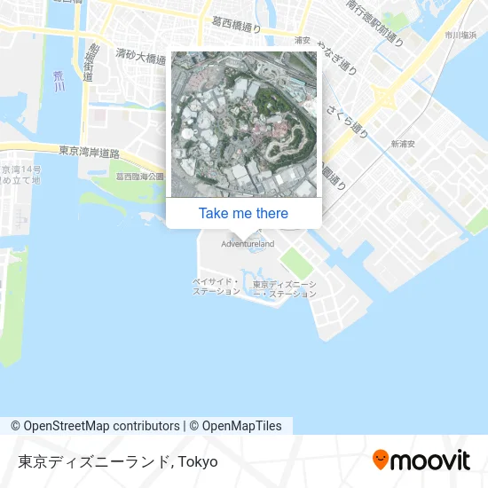 東京ディズニーランド map