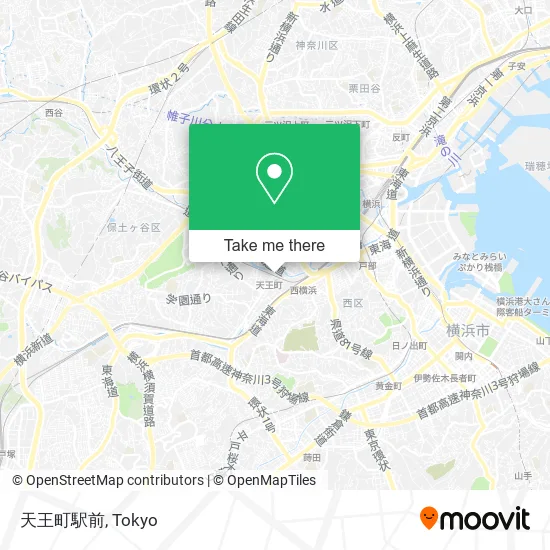 Tennocho Station Front map