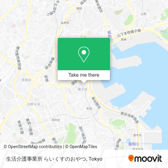 生活介護事業所 らいくすのおやつ map