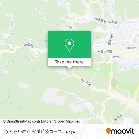 かたらいの路 秋川丘陵コース map