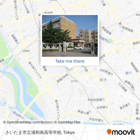 さいたま市立浦和南高等学校 map