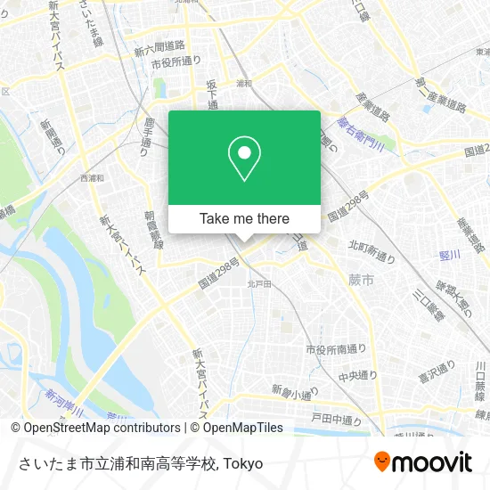 さいたま市立浦和南高等学校 map