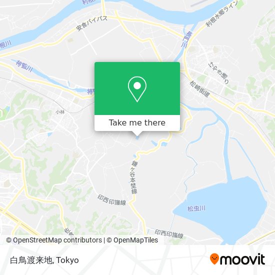 白鳥渡来地 map