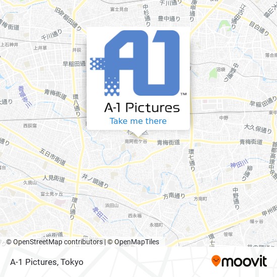 A-1 Pictures map