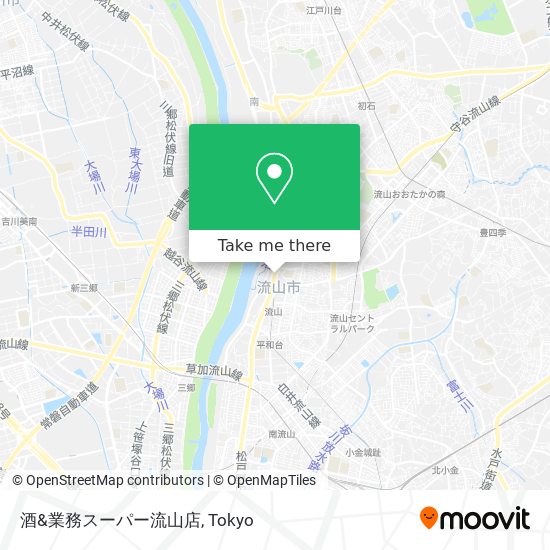 酒&業務スーパー流山店 map