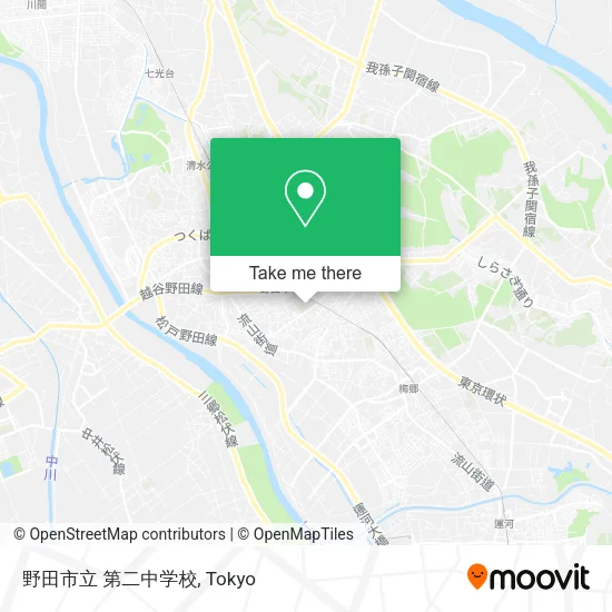 野田市立 第二中学校 map