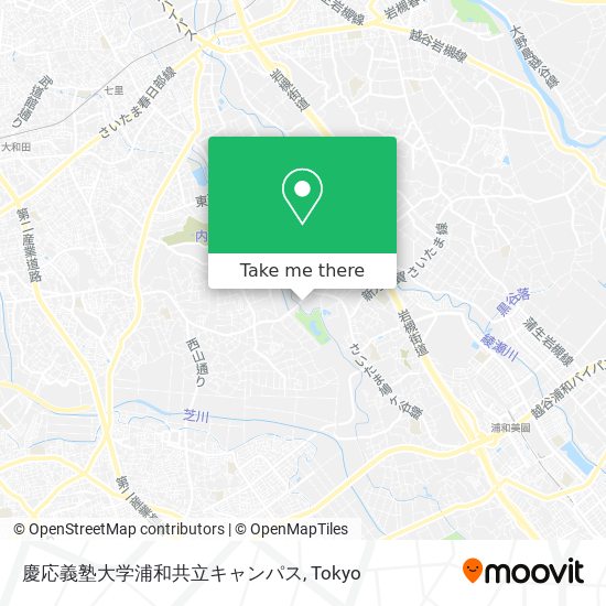 慶応義塾大学浦和共立キャンパス map