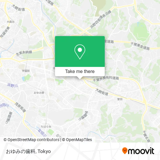 おゆみの歯科 map