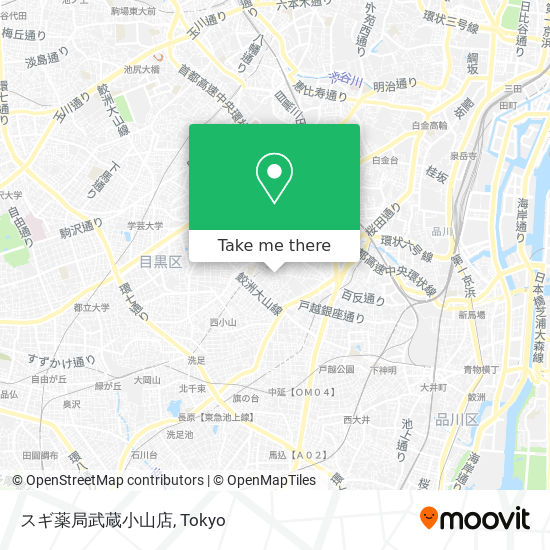 スギ薬局武蔵小山店 map