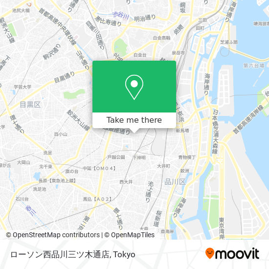 ローソン西品川三ツ木通店 map