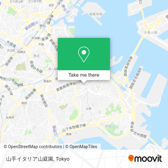 Yamate Italian Garden map