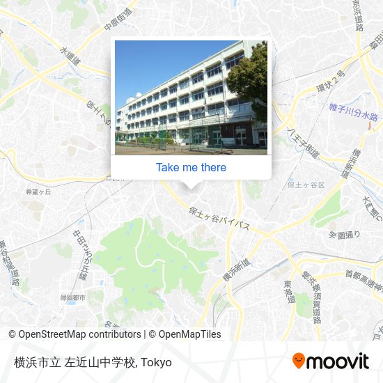 横浜市立 左近山中学校 map