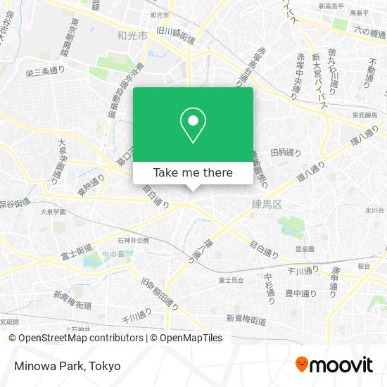 Minowa Park map