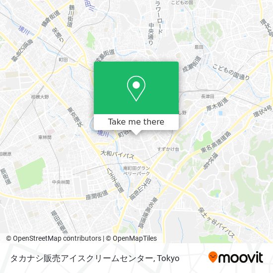 タカナシ販売アイスクリームセンター map