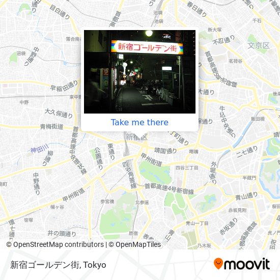 新宿ゴールデン街 map