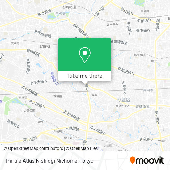 Partile Atlas Nishiogi Nichome map
