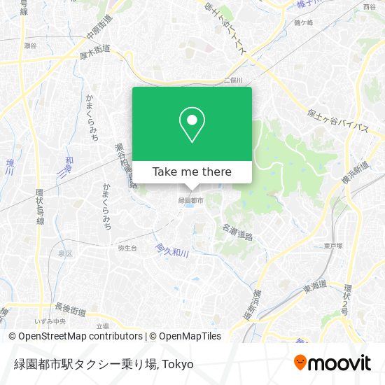 緑園都市駅タクシー乗り場 map