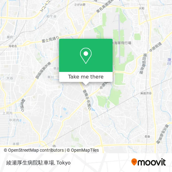 Ayase Kosei Hospital Parking Lot map