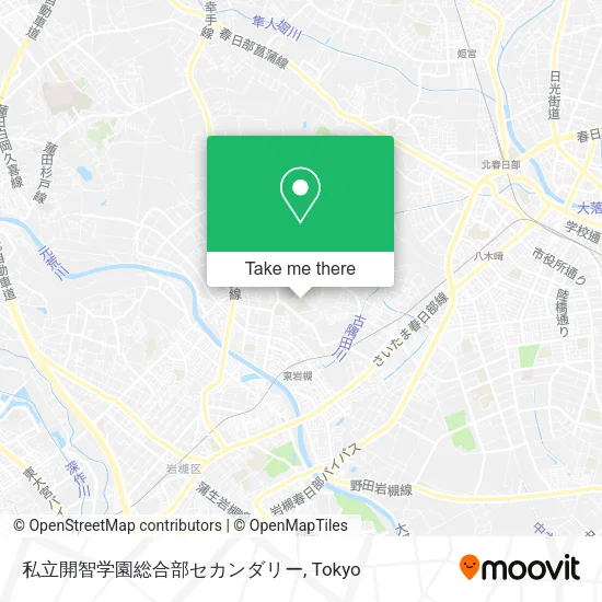 私立開智学園総合部セカンダリー map