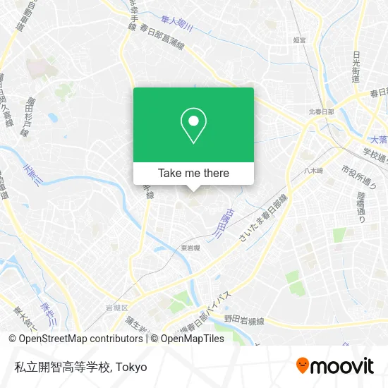 私立開智高等学校 map