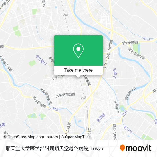 順天堂大学医学部附属順天堂越谷病院 map