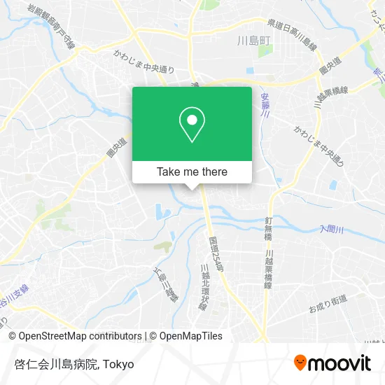 啓仁会川島病院 map