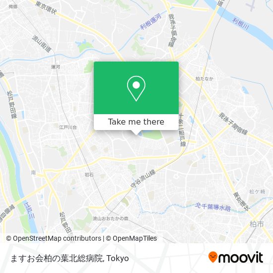 ますお会柏の葉北総病院 map