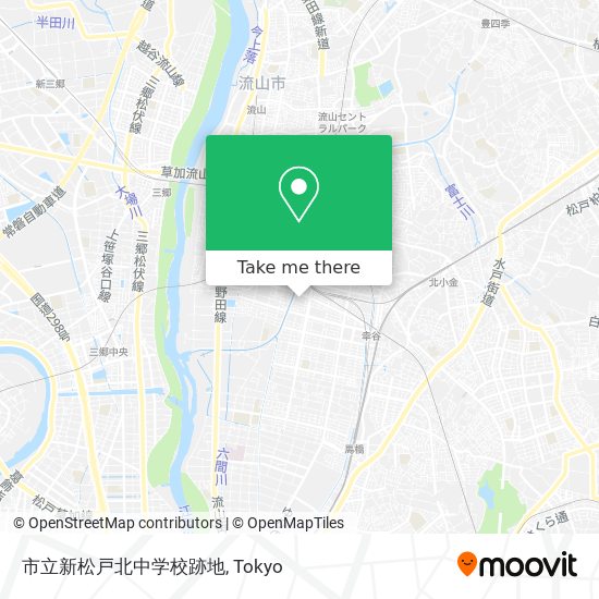 市立新松戸北中学校跡地 map