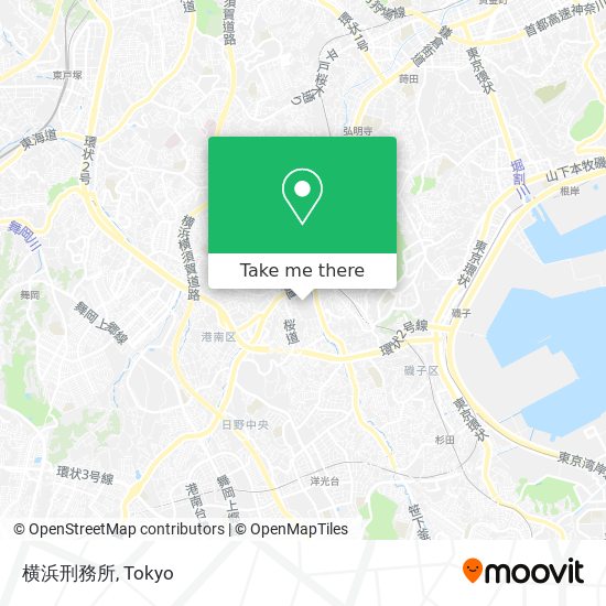 横浜刑務所 map