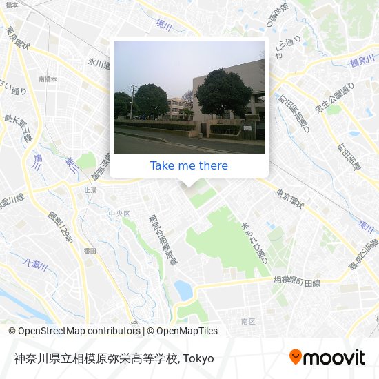 神奈川県立相模原弥栄高等学校 map