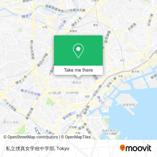 私立捜真女学校中学部 map