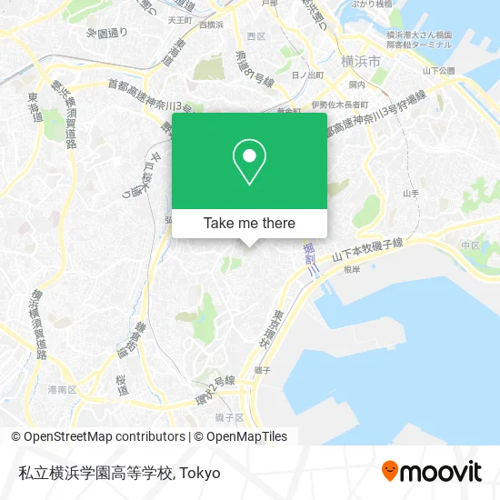 私立横浜学園高等学校 map