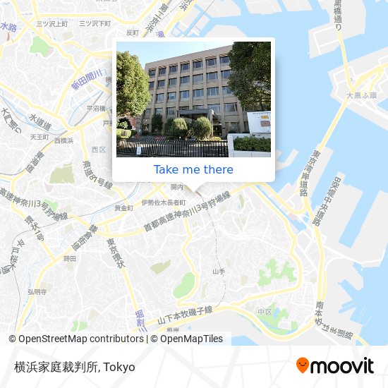 横浜家庭裁判所 map