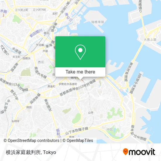横浜家庭裁判所 map