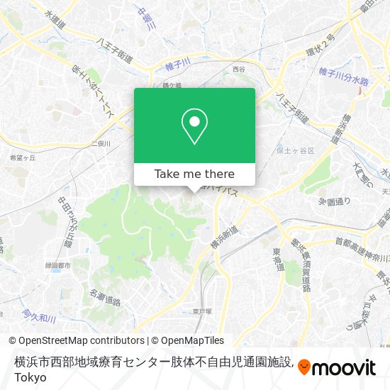横浜市西部地域療育センター肢体不自由児通園施設 map
