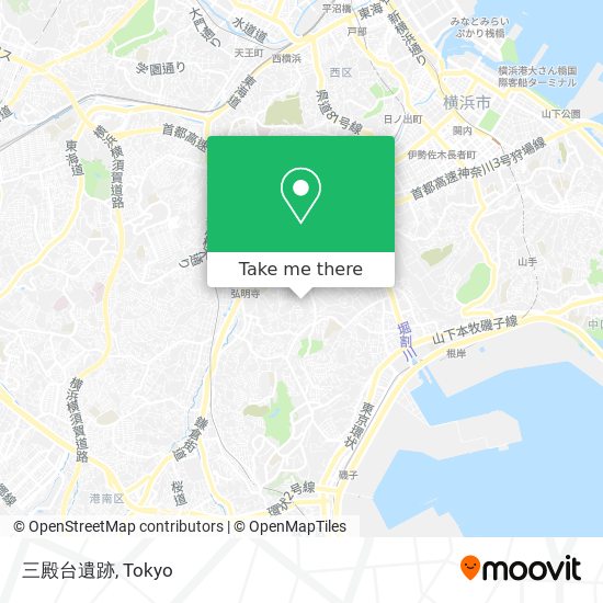 三殿台遺跡 map