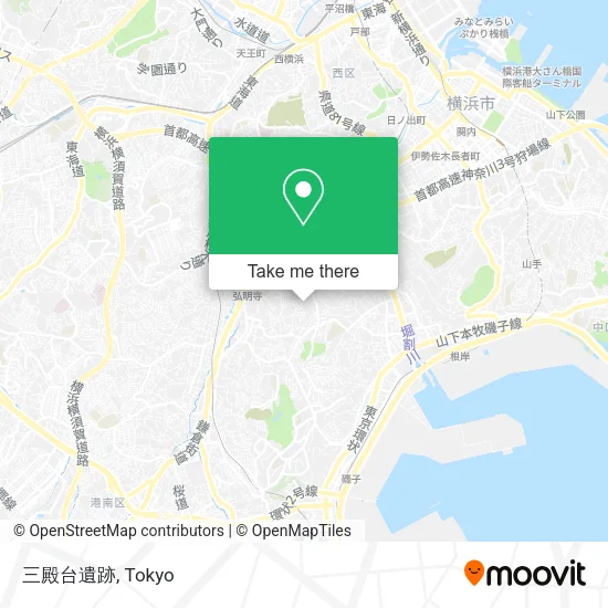 三殿台遺跡 map