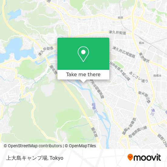 Kami Oshima Campground map