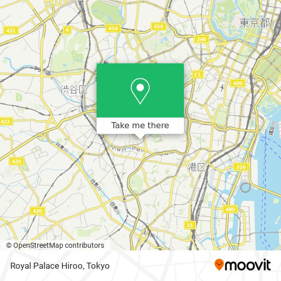Royal Palace Hiroo map