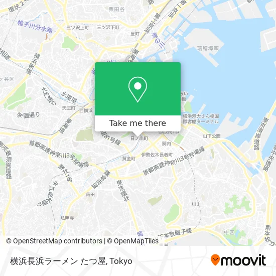 横浜長浜ラーメン たつ屋 map