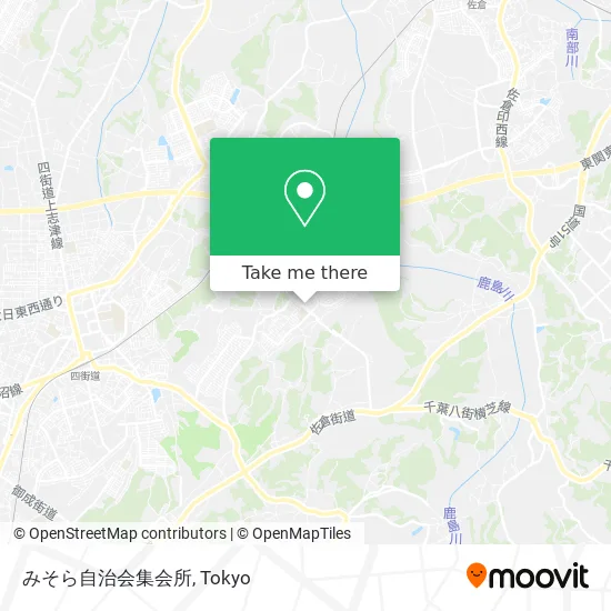 Misora Neighborhood Association Meeting Place map