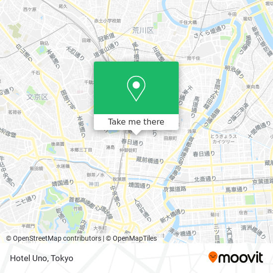 Hotel Uno map
