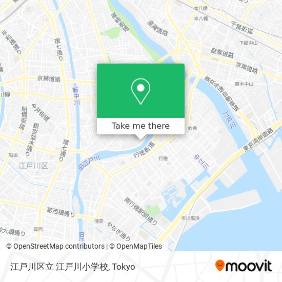 江戸川区立 江戸川小学校 map