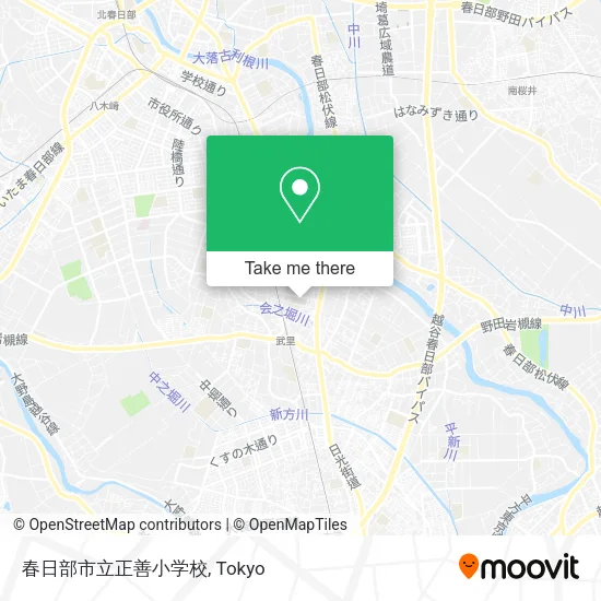 春日部市立正善小学校 map
