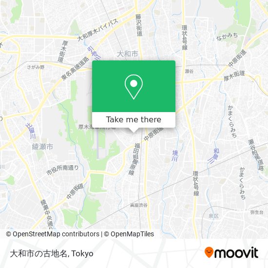 大和市の古地名 map