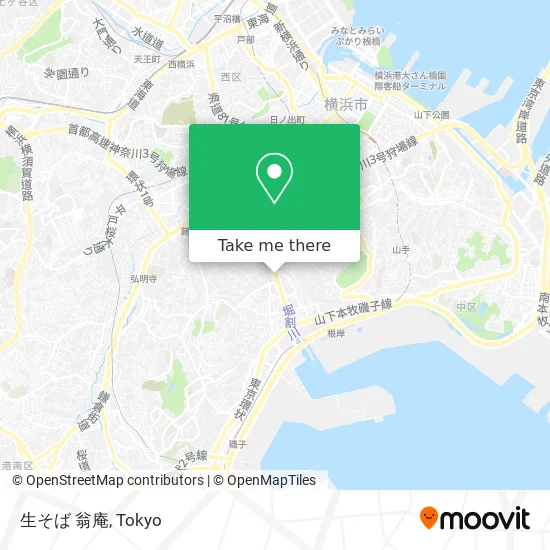 Fresh Soba Okina-an map