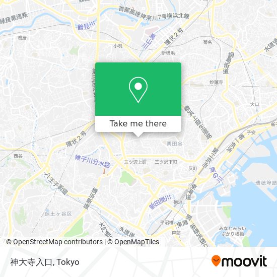 神大寺入口 map